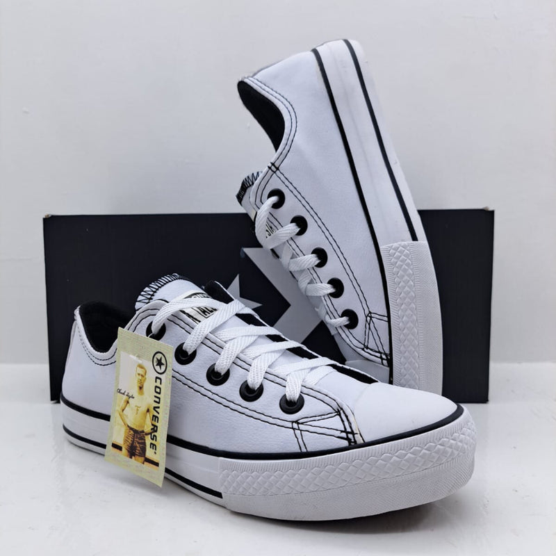 All Star Linha Premium Couro Palmilha em Gel x Branco