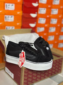 Vans Knu Plataforma x Preto sola Branca